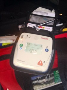 The SCHILLER FRED easyport Defibrillator is so small that it fits into your First Aid Kit.